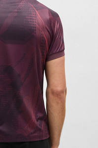 Polos con estampado gráfico Active Paddy con logotipo personalizado de nuevo diseño con protección UV 100% poliéster transpirable de secado rápido - Product Image 6