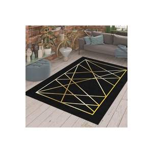 Tapis et ensembles de tapis imprimés numériques détaillés Black-Gold Line - Product Image 4