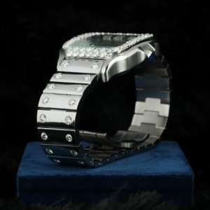 Reloj de Lujo para Hombre, Totalmente Cubierto de Diamantes, de Acero Inoxidable, Estilo Hip Hop Deportivo, Movimiento ETA, Resistente al Agua, Esfera Analógica - Product Image 2