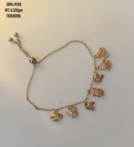 925 <b>Sterling</b> <b>Silver</b> CZ Charm <b>Bracelet</b>-Dainty Little Chain Handmade Classic Style Gift <b>for</b> Women <b>Men</b> Children - Product Image 1