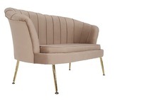 Moderne Luxus-Chaiselongue mit Polsterung, Samtbezug, Freizeitsessel mit Abnehmbarem Bezug und Massivholzrahmen für Hotelgebrauch