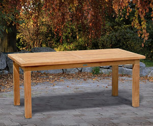 Table à manger moderne et élégante en bois de teck pour la maison Hôtels Villas Appartements Meubles en bois pour la salle à manger - Product Image 3