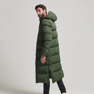 เสื้อแจ็คเก็ตพัฟเฟอร์ผู้ชายแบบยาว ผ้าคุณภาพพรีเมียม ซิป มีฮู้ด ราคาขายส่ง บริการ OEM ดีไซน์ล่าสุด 2025 - Product Image 5