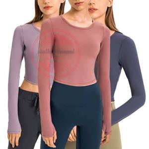 เสื้อสครับใต้ผิวคอกลมแขนยาวสำหรับพยาบาลทางการแพทย์ - Product Image 5