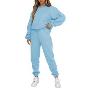 Conjunto de chándales de lana con etiqueta privada marrón para mujer Colección de chándales al por mayor - Product Image 3