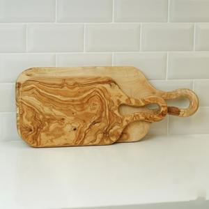 เขียงไม้สไตล์โมเดิร์นโบราณอเนกประสงค์ เหมาะสำหรับเตรียมอาหาร ใช้เสิร์ฟ และตกแต่ง ผลิตด้วยมือจากอินเดีย - Product Image 4