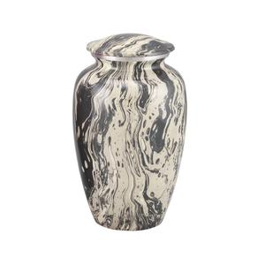 Urnas de cremación para adultos con cúpula de aluminio negro de alta calidad con suministros funerarios de calidad grabada para cenizas humanas - Product Image 6