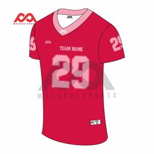 Maillot court de football américain pour homme, uniforme respirant et extensible pour l'été, impression par sublimation pour les fans de football - Product Image 2