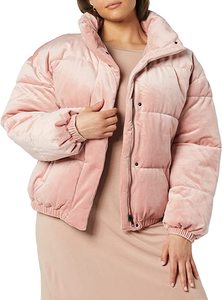 Blouson matelassé en velours personnalisé 2025, col montant, longueur standard, enduit, écologique, imperméable, coupe-vent, coupe décontractée - Product Image 2