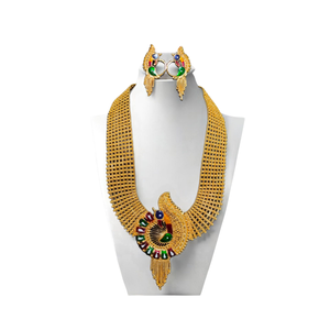 ชุดต่างหูสร้อยคอพร้อมทอง22K ชุดต่างหูสร้อยคอสไตล์อินเทรนด์ - Product Image 2