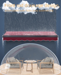 Cơ giới có thể thu vào mái hiên che nắng mái ngoài trời mở gấp cánh tay hợp kim nhôm sân hiên văn phòng sử dụng điện khách sạn - Product Image 6