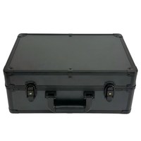 Valise de barbier 6 tondeuses Plateau coulissant Styliste Boîte à outils de coiffure Tondeuse à cheveux Organisateur Boîte de rangement en métal Valise portable