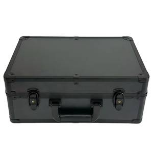 Estuche para Barbería con 6 Compartimentos Deslizantes para Máquinas Cortapelos, Caja <span class=keywords><strong>de</strong></span> <span class=keywords><strong>Herramientas</strong></span> <span class=keywords><strong>de</strong></span> Peluquería, Organizador <span class=keywords><strong>de</strong></span> Recortadoras, Caja <span class=keywords><strong>de</strong></span> Almacenamiento <span class=keywords><strong>de</strong></span> Metal, Maletín Portátil - Product Image 3