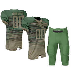 Camiseta de fútbol americano más vendida, impresión por sublimación completa, tela de poliéster transpirable, ropa de entrenamiento con mangas cortas - Product Image 1