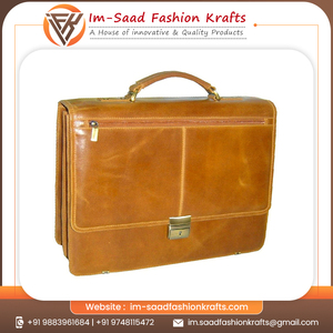 Maletines Profesionales de Diseño en Cuero Genuino para Portátiles, Bolsos de Oficina de Alta Calidad, Funcionales y Elegantes, Comprar en India - Product Image 5