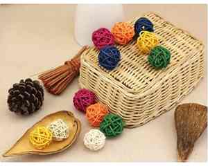 Bola de mimbre hecha a mano con acabado de material natural Bola de mimbre adecuada para manualidades DIY fiesta o tienda decoración exportación a granel - Product Image 4