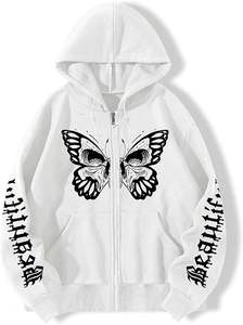 เสื้อฮู้ดสวมหัวโอเวอร์ไซส์ปักลายหินขนแกะแบบสวมหัวไหล่ตกน้ำหนักมากสำหรับฤดูหนาว - Product Image 5