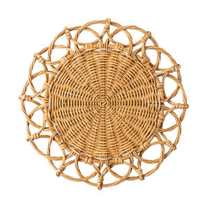 Flower Colorful Placemats Vintage Style <b>Rattan</b> Placemat for Wedding Events Home Table Pads <b>Place</b> <b>Mats</b> Plates Decorations - Product Image 3