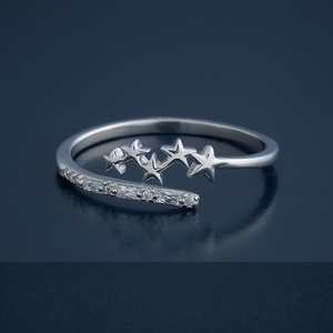 Bague Chevalière Tendance en Argent 92,5 Plaqué Or Rose et Rhodium, Style Incrusté, Référence 182918, Idéale pour un Cadeau - Product Image 3