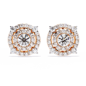 Brilliant 18K <b>Gold</b> <b>Earring</b> with Lab-Grown Diamond Premium Diamond <b>Earrings</b> - Product Image 5
