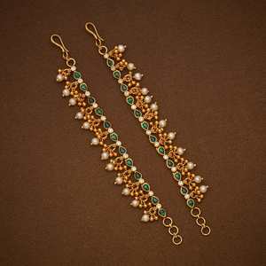 Pendientes de Plata Temple Matil 183353 con Borlas y Engaste de Bisel para Boda - Product Image 1
