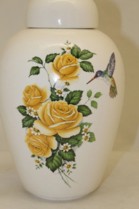 Urne funéraire classique en aluminium de couleur blanche pour perroquet colibri pour les cendres humaines au prix de gros Urne funéraire - Product Image 6