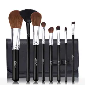 Make-Up Borstel Set Private Label Custom Logo Zwarte Make-Up Penselen Professionele Make-Up Tools