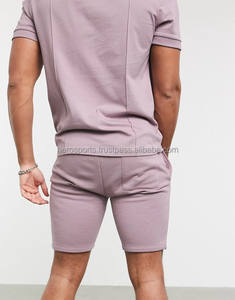 Ensemble de vêtements de sport pour hommes en deux pièces respirant pour l'été, t-shirt et short de sport en polyester/coton, kits de vêtements de sport personnalisés - Product Image 3
