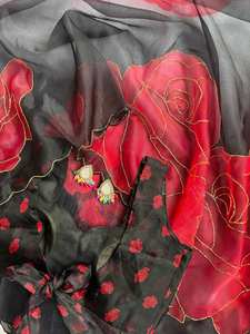 Belle collection de saris de créateur pour femmes avec impression numérique et bordure tissée à la main - Product Image 5