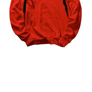 2023 hommes décontracté rouge coton polaire à capuche haute qualité impression personnalisée surdimensionné col à capuche hiver saison XS taille motif solide - Product Image 4