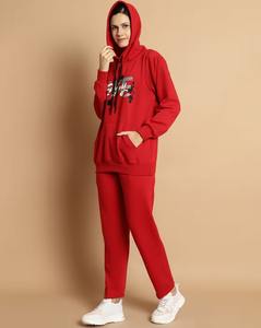 Ensemble de survêtement slim pour femme, sweat-shirt athlétique et pantalon de jogging à jambe étroite, vêtements de sport extensibles et confortables - Product Image 4