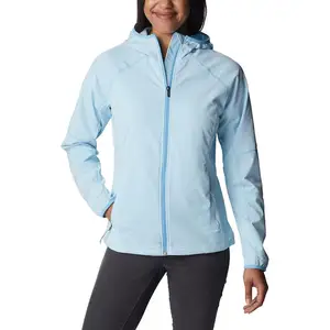 Aerobe Activiteiten En Reizende Waterdichte Rits Outdoor Softshell Capuchon Dames Jassen Roze Rood Zwart