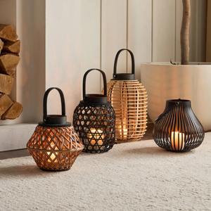 Linterna de ratán para decoración del hogar y uso de exhibición de jardín con aspecto natural perfecto para iluminación festiva interior y exterior de la India - Product Image 5