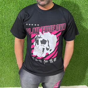 Nouveauté été, ensemble de shorts décontractés grande taille pour hommes, t-shirt à manches courtes imprimé avec logo personnalisé, shorts unis, service OEM thermique - Product Image 6