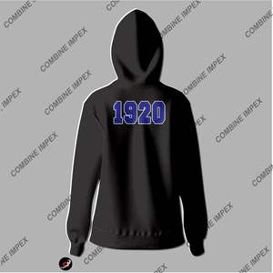 Sweat à capuche coupe carrée Zeta Phi Beta sweats à capuche brodés & sweatshirts logo personnalisé coton polaire épais vierge surdimensionné grande taille - Product Image 4