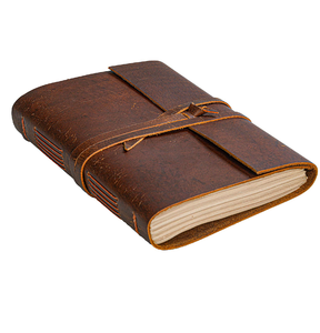 Bloc-notes de bureau en cuir Conception populaire Couverture de cahier en cuir PU personnalisée à la main Top vente - Product Image 6