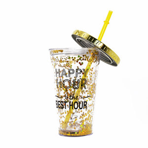 Durable <b>Plastic</b> Tumbler with Straw and Dome Lid - Product Image 2