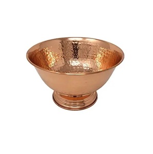 Conception martelée Offre Spéciale finition en cuivre bol en métal décoratif bol de fruits bol en aluminium métal nouvelle conception bol de fruits - Product Image 1