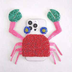 Colorful <b>Crab</b> Sequin Embroidery Patch for Clothing Decoration - Product Image 2