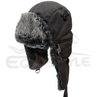 Chapeau d'aviateur Trooper par temps froid en gros unisexe hiver mode Style russe chapeaux Bomber chapeau avec oreillettes pour la neige