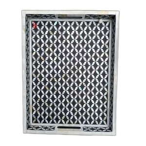 Luxury Handmade Bone Inlay Tray with Modern Design Premium Stylish Tray for Stylish Gift Purpose - Product Image 3