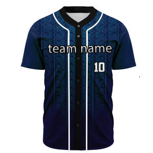 Maillot d'entraînement personnalisable pour homme, haute performance, nouveau style, maillot de baseball par sublimation, grande taille, imprimé de bonne qualité - Product Image 1