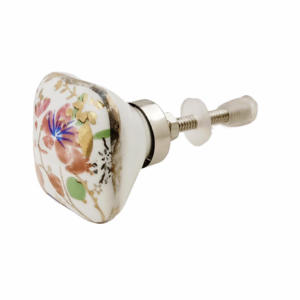 Nueva Llegada Marroquí de Lujo de Oro Rosa Flor de Cerámica Perillas Cajón Gabinete Manija Tiradores Muebles Manijas y Perillas - Product Image 2