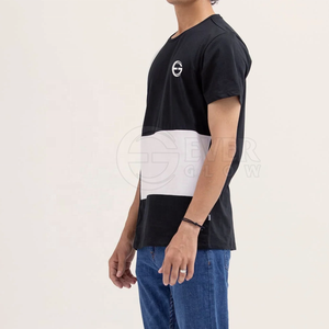 การออกแบบล่าสุดแขนสั้นนุ่มพิมพ์แบบกําหนดเองผู้ชายเสื้อยืดขายส่งผู้ชายที่มีคุณภาพสูงเสื้อลําลองในสีทึบ - Product Image 5