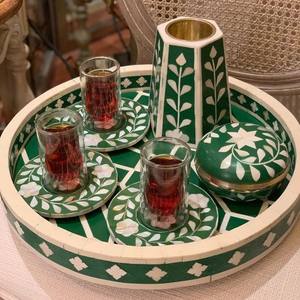 Best Quality Bone Inlay Bakhoor Burners <b>Incense</b> <b>Box</b> and Serving Tray Set Candle Holder burner From Vietnam Manufacturer - Product Image 4