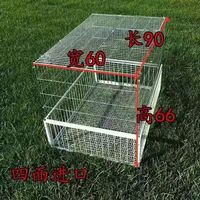 Cage de capture pliable galvanisée pour oiseaux, piège à pigeons sauvages à entrée unidirectionnelle, capture humaine des pigeons et colombes en cage