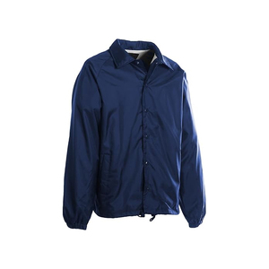 Veste pour homme, coupe décontractée, classique, noire, coupe-vent, en nylon, résistante à l'eau, avec boutons-pression, veste de haute qualité pour homme, pour la pluie - Product Image 2