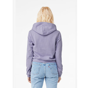 Mode FEMME CLASSIC PULLOVER mi-long crop HOODIE Dark Lavender Bella Canvas 7519 Style - Product Image 3