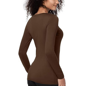 OEM Women Medical <b>Scrub</b> Shirt Long Sleeve Soft Cotton Blend Uniform <b>Top</b> Wholesale Medical <b>Scrub</b> <b>Tops</b> for Women - Product Image 6
