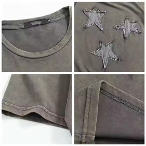 T-shirt personnalisé 100% coton surdimensionné pour hommes 250gsm grande taille poids lourd séchage rapide 3D conception d'épaule tombante pour Streetwear Fitness - Product Image 5